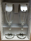 Bridesmaid   Groomsman Wedding Champagne Toasting Flutes Glasses