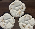 Set Of Three  3  Antique 1881-1890 Oyster Plates Limoges France Gdm Haviland
