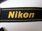 Nikon Genuine Neck Strap Black Yellow For Dslr Slr Camera  mint  From Japan