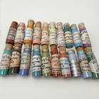 Vintage Willoughby Lot Of 20 Porcelain China Powder Paint Corked Glass Vials -w1