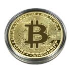 Bitcoin Commemorative Coin  2 X Coins  Crypto Currency Collectible Gold   Silver