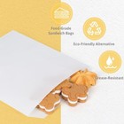  100 Pack Paper Sandwich Bags  7 9  X 6 3  Wax Paper Bags For Snack White