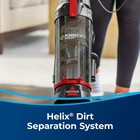 Bissell Upright Vacuum  Powerforce Helix Turbo Pet  Pet Friendly  Bagless  Hard
