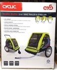 Child Bike Trailer 3 In 1 Foldable Jogger  2-seat Baby Stroller By Cyclic  Nib