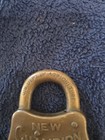 Antique Vtg Us Dept Of Agriculture Padlock New Champion 6-lever Brass Lock 2623