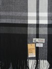 Men s Winter Scarf check-plaid White Black cashmere Feel warm Soft unisex
