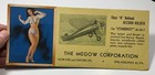 Rare Wwii Pin Up Military Air Force Stardust Airplane Megow Moran Girl Art Phill