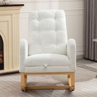 Rocking Chairs Upholstered Rocker Chairs With High Back   Footres For Nursery