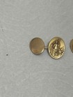 American Flag Sided Vintage Cuff Links Gold Filled