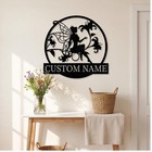 Personalized Fairy Metal Wall Art Custom Name Nursery Decor Garden Plaque