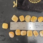25pc Yellow Aventurine Rune Stones Set Elder Futhark Crystal Divination Wicca