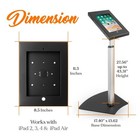 Pyle Universal Anti-theft Floor Stand Holder display Case For Ipads 2 3 4 air