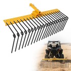 48  60  Tow Behind Pine Straw Rake - 2  Receiver Fit For Atv utv   Lawn Tractors