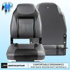 Northcaptain Deluxe Charcoal black High Back Folding Boat Seat  2 Seats