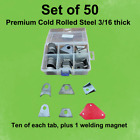 Weld On Tabs And Mounts  -pack Of 50 Thick 3 16  Steel Tabs  Chassis  Rat Rod