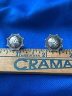 2 Solid Sterling Conchos Diablo Bridle Match Set Vintage Ships Free