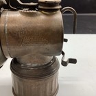 Vintage Justrite Carbide Miners Lamp   Light Brass