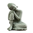 Little Buddha Statue handmade Buda Buddha Stone For Meditating Zen Fish