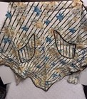 Vintage Full Bib Apron Blue Birds Floral Cottagecore Country Style 2 Pockets