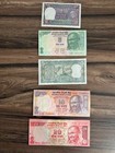 India Gandhi Banknote Set     1  5  10  20 Rupees     Reserve Bank Of India     W  Coa