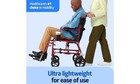Medline Ultra Lightweight Transport Wheelchair 