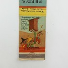 Vintage Matchbook Cover Matchcover Fred s Texaco Hillbilly Scene 