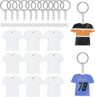 72pcs Sublimation Keychain Blanks Bulk - Sublimation Blanks Keychain With White