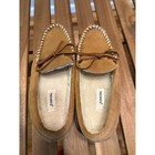 St John   s Bay Men s Suede Moccasin Slippers In Tan - Size 7