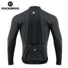 Rockbros Bicycle Fleece Thermal Jacket Cycling Long Sleeves Windproof Jersey 