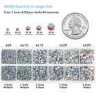 6736 Pcs Hotfix Rhinestones Flatback ab Crystal Rhinestones For Crafts Clothes