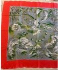Vintage Baar   Beards Inc   top Hit  Silk Scarf With American Revolution Theme