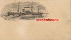 1860s Civil War Cover Envelope Cachet  union Sidewheeler Gunboat  Union Flag