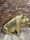 Whistlepig Whiskey Giant Gold Statue Rare Limited Edition Collectible 40x29x19