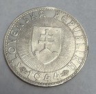 1944 Slovakia 10 Korun Silver Coin Wwii Era Coin  dw 