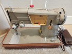 Vintage Singer 328k Heavy Duty Sewing Machine Zig Zag Great Britain   Case pedal