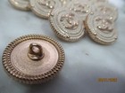 Lot Of Ten  20 Mm Designer Cc Button Gold Tone Chanel 10 Buttons
