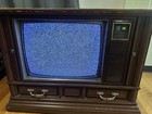 Vintage Zenith Space Command Ss6509g Wood Console Color Tv - No Remote - Works