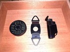 4 Pk Combo- Cigar Humidor- Humidifier  triple Torch Lighter   Guillotine Cutter
