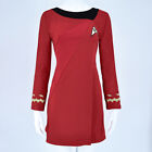 Cosplay Tos Female Duty Uniforms The Original Series Blue Gold Red Dress Costume