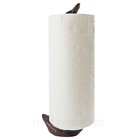 Cast Iron Duck Table Top Paper Towel Roll Holder Rustic Antique Brown Finish