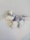 Ganz Webkinz Hm120 Gray   White Husky 7  Plush Stuffed Animal No Code