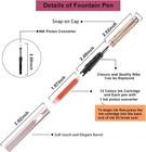 Calligraphy Pen Set fountain Pens With 8 Different Replaceable Nibs With 60 Ink 