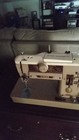 Singer Model 401a Vintage Sewing Machine With Carrying Case And Footpedal