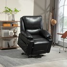 Homcom Lift Recliner Chair  Power Lift Sofa With Massage And Heat  Black