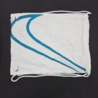 Nike Track   Field Drawstring Bag White Teal Swoosh Cinch Sackpack Gym Bag