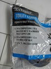 Everbilt Toilet Connector Water Line Kit 16    Length 3 8  X 7 8  Bc Mat-black New