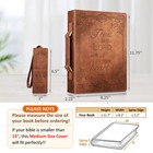 Classic Bible Cover Pu Leather Book Case Church Carrying Bag Bible Case For Men