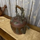 Antique Moroccan Handmade Copper And Brass Tea Kettle