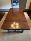 Vintage Mahogany Refectory Table W  Three Leaves And Pads