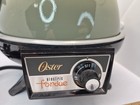 Vintage Oster Electric Fondue Pot Avocado Green Mid-century Retro Kitchen Tested